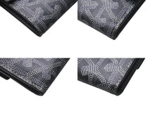 Load image into Gallery viewer, GOYARD ゴヤール サン ガブリエルウォレット 三つ折り財布 フランス製 PVC レザー グレー シルバー金具 美品 中古 4c074123
