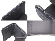 Load image into Gallery viewer, GOYARD ゴヤール サン ガブリエルウォレット 三つ折り財布 フランス製 PVC レザー グレー シルバー金具 美品 中古 4c074123