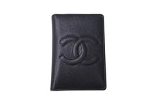 Load image into Gallery viewer, CHANEL シャネル カードケース ココマーク 5番台 フランス製 キャビアスキン ブラック 美品 中古 4c074128