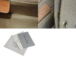 極美品 Christian Dior クリスチャンディオール ショルダーバッグ ストリートシック 07-MA-1022 トロッター柄 ゴールド金具 中古 4c074132