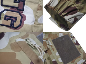 A BATHING APE × ALPHA INDUSTRIES アベイシングエイプ アルファ 20AW Ecwcs 3 Layer ジャケット カモフラ カーキ ポリエステル 001HJG731909X サイズM 美品 中古 4c074136