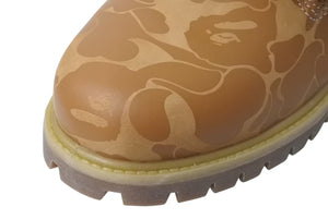 極美品 Timberland ティンバーランド BAPE コラボ プレミアム ウォーター プルーフ チャッカ ブーツ サイズ27.0cm ベージュ 中古 4c074137 