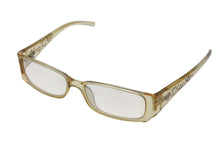 Load image into Gallery viewer, Christian Dior クリスチャンディオール クリア ロゴ ラインストーン サングラス イエロー プラスチック 52☐15 T63NM 美品 中古 4c074142