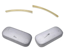 Load image into Gallery viewer, Christian Dior クリスチャンディオール クリア ロゴ ラインストーン サングラス イエロー プラスチック 52☐15 T63NM 美品 中古 4c074142