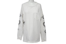Load image into Gallery viewer, CHROME HEARTS クロムハーツ フロントポケット プリント ロンT 長袖 コットン ホワイト サイズM 美品 中古 4c074145
