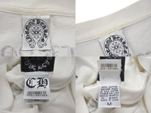 Load image into Gallery viewer, CHROME HEARTS クロムハーツ フロントポケット プリント ロンT 長袖 コットン ホワイト サイズM 美品 中古 4c074145