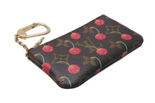 Load image into Gallery viewer, 極美品 LOUIS VUITTON ルイヴィトン モノグラム チェリー ポシェットクレ コインケース ブラウン レッド 村上隆 M95042 中古 4c074161