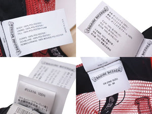 極美品 CHROME HEARTS クロムハーツ MATTY BOY マッティボーイ メッシュキャップ SEX RECORDS 帽子 サイズOS レッド 中古 4c074164