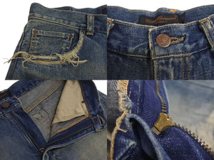 UNDERCOVER アンダーカバー 04AW ダメージ加工 デニムパンツ B264-P12 JAPAN製 コットン ブルー サイズM 美品 中古 4c074167