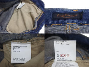 UNDERCOVER アンダーカバー 04AW ダメージ加工 デニムパンツ B264-P12 JAPAN製 コットン ブルー サイズM 美品 中古 4c074167
