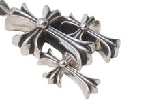 Load image into Gallery viewer, CHROME HEARTS クロムハーツ トリプルCHクロス ペンダント スモール 重量約53.8g シルバー925 美品 中古 4c074171