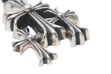 Load image into Gallery viewer, CHROME HEARTS クロムハーツ トリプルCHクロス ペンダント スモール 重量約53.6g シルバー925 美品 中古 4c074173