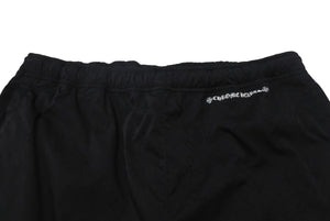 極美品 CHROME HEARTS クロムハーツ U TRASH PICKUP PLS NYLN トラックパンツ サイズXL ナイロン CHプラス ブラック 総柄 中古 4c074174