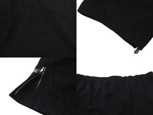 極美品 CHROME HEARTS クロムハーツ U TRASH PICKUP PLS NYLN トラックパンツ サイズXL ナイロン CHプラス ブラック 総柄 中古 4c074174