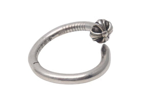 CHROME HEARTS クロムハーツ NAIL CRSBALL ネイルクロスボール リング 指輪 シルバー925 サイズ20号 6.3g 中古 4c074177