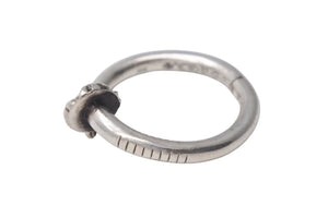 CHROME HEARTS クロムハーツ NAIL CRSBALL ネイルクロスボール リング 指輪 シルバー925 サイズ20号 6.3g 中古 4c074177