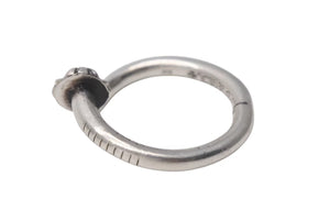 CHROME HEARTS クロムハーツ NAIL CRSBALL ネイルクロスボール リング 指輪 シルバー925 サイズ20号 6.3g 中古 4c074177