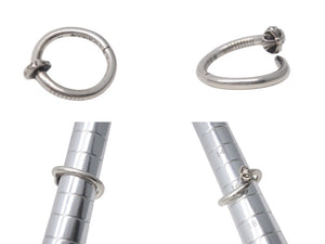 CHROME HEARTS クロムハーツ NAIL CRSBALL ネイルクロスボール リング 指輪 シルバー925 サイズ20号 6.3g 中古 4c074177
