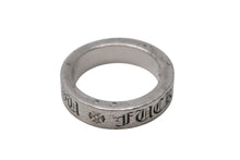 Load image into Gallery viewer, CHROME HEARTS クロムハーツ 6mm スペーサーリング FUCK YOU 指輪 サイズ17号 重量10.3g シルバー 925刻印 良品 中古 4c074178