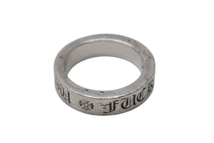 CHROME HEARTS クロムハーツ 6mm スペーサーリング FUCK YOU 指輪 サイズ17号 重量10.3g シルバー 925刻印 良品 中古 4c074178