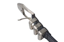 Load image into Gallery viewer, GIANNI VERSACE ジャンヌヴェルサーチ 3連ベルト クラシックロゴ イタリア製 ブラック サイズ75/30 良品 中古 4c074191