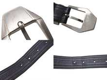 Load image into Gallery viewer, GIANNI VERSACE ジャンヌヴェルサーチ 3連ベルト クラシックロゴ イタリア製 ブラック サイズ75/30 良品 中古 4c074191