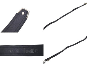GIANNI VERSACE ジャンヌヴェルサーチ 3連ベルト クラシックロゴ イタリア製 ブラック サイズ75/30 良品 中古 4c074191