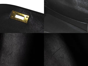 HERMES エルメス ミニケリー2 ヴォーエプソン ブラック ゴールド金具 外縫い 2WAY ショルダーバッグ X刻印 美品 中古 4c074197
