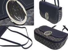 Load image into Gallery viewer, 極美品 GOYARD ゴヤール サック233 PM 2WAY ショルダーバッグ ハンドバッグ フランス製 PVC レザー ネイビー シルバ金具 中古 4c074201