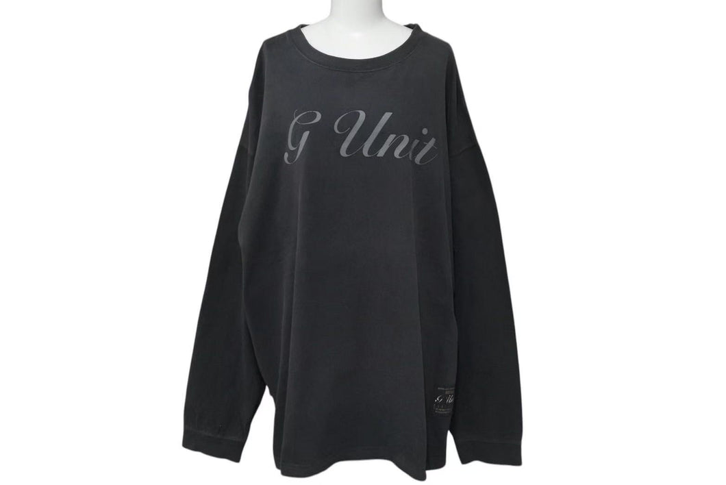 G UNIT ジーユニット Cotton Long Sleeve コットン ロングスリーブ サイズ 2XL ブラック メンズ 美品 中古 4c074202