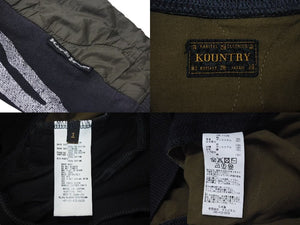 Kapital Country キャピタル ボーンスウェットトレーナー 骨白 カーキブラック EK1138 コットン サイズ1 美品 中古 4c074203 