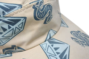 BILLIONAIRE BOYS CLUB ビリオネアボーイズクラブ BBC キャップ 帽子 2000s ヴィンテージ ベージュ ブルー 美品 中古 4c074208