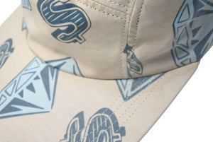 BILLIONAIRE BOYS CLUB ビリオネアボーイズクラブ BBC キャップ 帽子 2000s ヴィンテージ ベージュ ブルー 美品 中古 4c074208