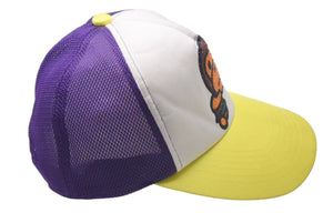 A BATHING APE アベイシングエイプ ベイビーマイロ ラインストーン JAPAN製 イエロー ホワイト パープル サイズF 美品 中古 4c074210 