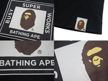 画像をギャラリービューアに読み込む, 極美品 A BATHING APE BAPE アベイシングエイプ SUPER BUSY WORKS 001TEK801006M Tシャツ ブラック2XL 中古 4c074214 