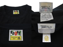 画像をギャラリービューアに読み込む, 極美品 A BATHING APE BAPE アベイシングエイプ SUPER BUSY WORKS 001TEK801006M Tシャツ ブラック2XL 中古 4c074214 