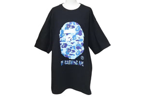 極美品 A BATHING APE BAPE アベイシングエイプ 001TEK801006M Tシャツ ブラック2XL 中古 4c074215 