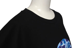 極美品 A BATHING APE BAPE アベイシングエイプ 001TEK801006M Tシャツ ブラック2XL 中古 4c074215 