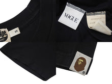 Load image into Gallery viewer, A BATHING APE X VOGUE ア ベイシング エイプ X ヴォーグ T Shirt ブラック コットン ユニセックス 美品 中古 4c074224