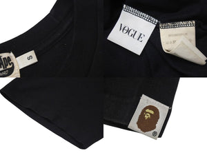 A BATHING APE X VOGUE ア ベイシング エイプ X ヴォーグ T Shirt ブラック コットン ユニセックス 美品 中古 4c074224