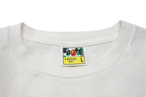 A BATHING APE BAPE アベイシングエイプ 001TEK801006M Tシャツ ホワイト サイズ L 美品 中古 4c074226