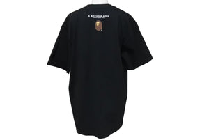 極美品 A BATHING APE BAPE アベイシングエイプ 001TEH801071M Tシャツ ブラック サイズXL 中古 4c074229 