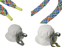Load image into Gallery viewer, LOUIS VUITTON ルイヴィトン LVプレイ バケットハット M7060M イエロー ホワイト モノグラム リバーシブル コットン 美品 中古 4c074247
