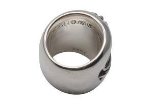 極美品 CHROME HEARTS クロムハーツ CLASSIC OVAL クラシック オーバルクロス リング 重量約36.4g サイズ14号 シルバー925 中古 4c074248
