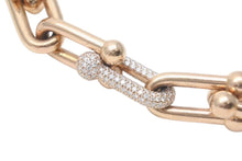 Load image into Gallery viewer, TIFFANY&amp;Co. ティファニー ハードウェア ラージリンク ダイヤ ブレスレット K18 パヴェダイヤ 重量約38.7g 全長約21cm 美品 中古 4c074253