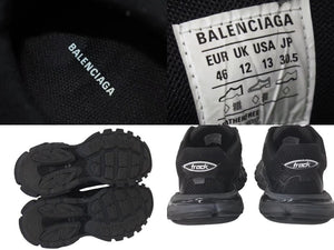 BALENCIAGA バレンシアガ Track3 スニーカー 30.5cm 700873 ブラック サイズ46 美品 中古 4c074254