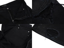 Load image into Gallery viewer, 極美品 BALENCIAGA バレンシアガ DENIM SIZE BAGGY LARGE FIT デニムパンツ 2022 745151 サイズL ダメージ加工 中古 4c074255