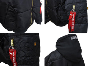 VETEMENTS ヴェトモン デムナ期 ALPHA ボンバージャケット リバーシブル 2017 オレンジ ブラック TA01298076 美品 中古 4c074256 