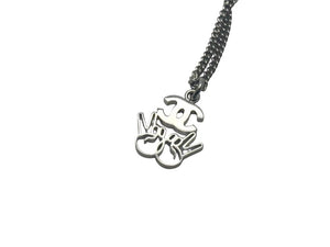 極美品 CHANEL シャネル ココマークダブルピース ネックレス ラインストーン 2WAY アクセサリー B16K刻印 メタル シルバー 中古 4c074260