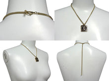 Load image into Gallery viewer, 極美品 CHANEL シャネル ネックレス スクエア ココマーク アクセサリー 2way ABB742 A23B刻印 GP ゴールド 中古 4c074262